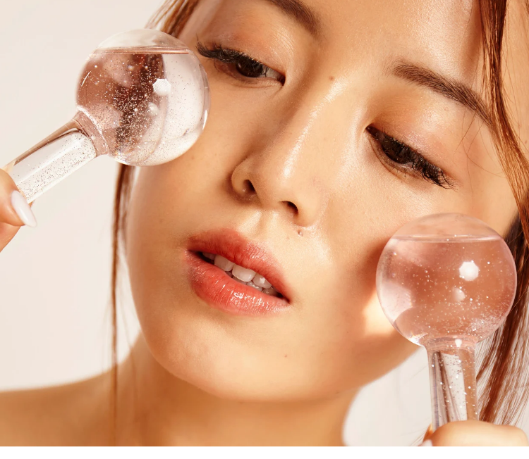 2pcs Crystal Ice Ball for Facials