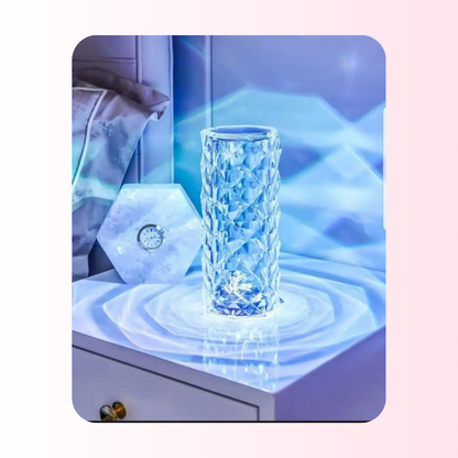 16 Color Changing Rose Crystal Diamond Table Lamp